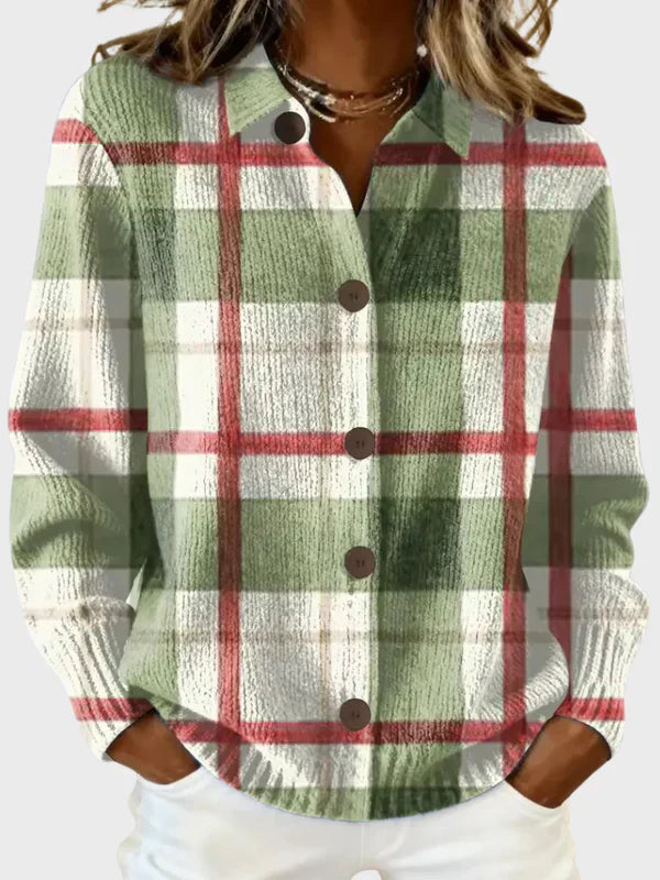 VICTORIA | RETRO PLAID SWEATER