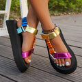 Aura | Iridescent Platform Sandal™