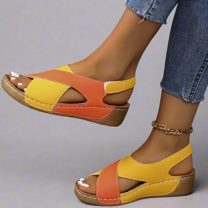 Remi | Colorblock Slingback Sandals