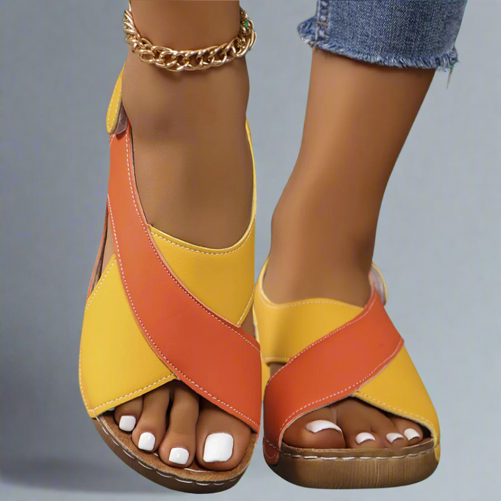 Remi | Colorblock Slingback Sandals
