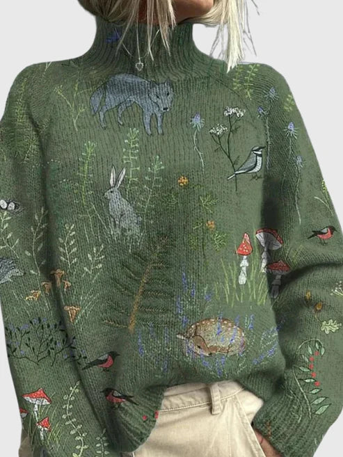 CAELIN | KNITTED TURTLENECK SWEATER