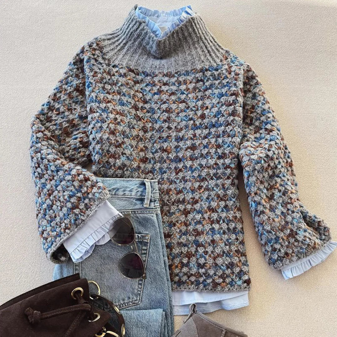 Magda | Heritage Nordic Pattern Knit Sweater