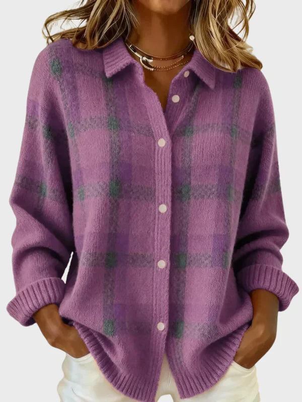 VICTORIA | RETRO PLAID SWEATER