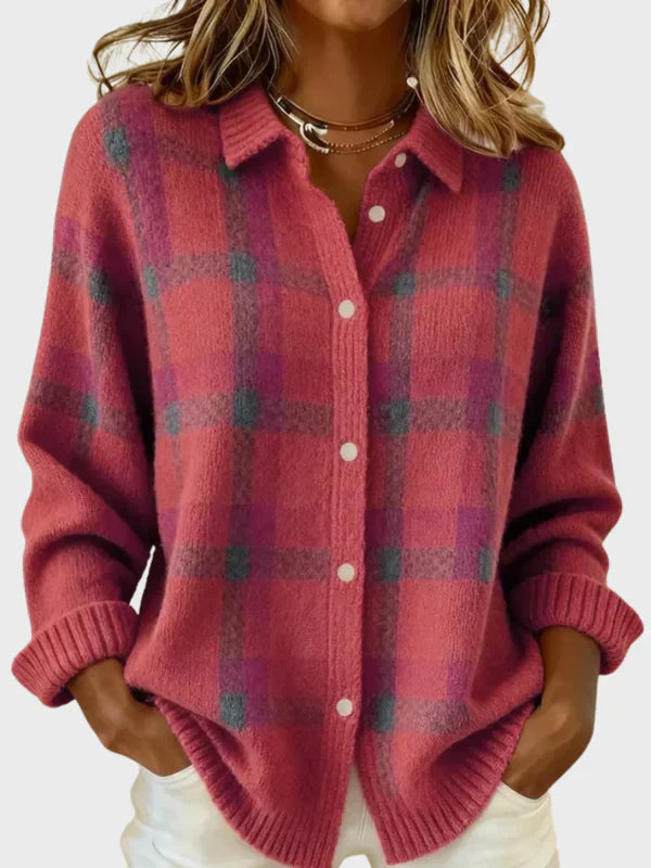 VICTORIA | RETRO PLAID SWEATER
