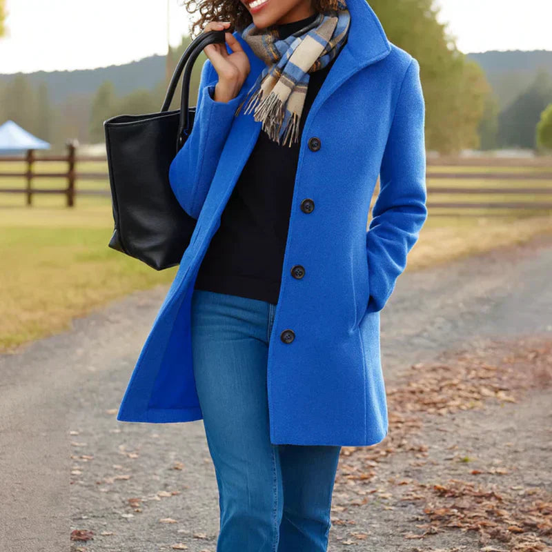 Lucia™ Elegant Single-Breasted Coat
