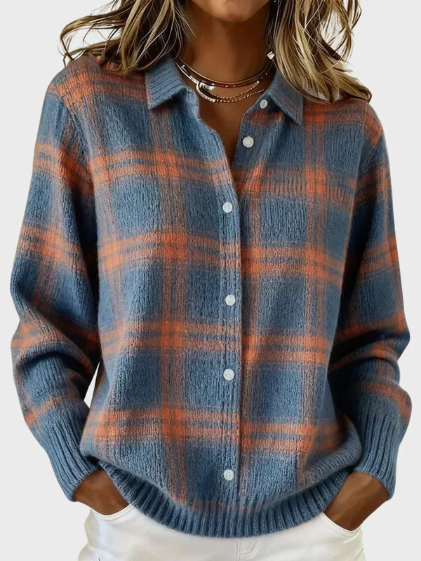 VICTORIA | RETRO PLAID SWEATER