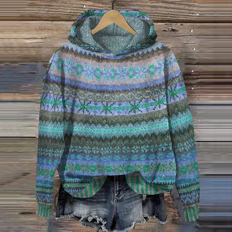 Lina™ Cozy Ethnic Jumper - Soft, Warm Knitwear with Ethnic Flair