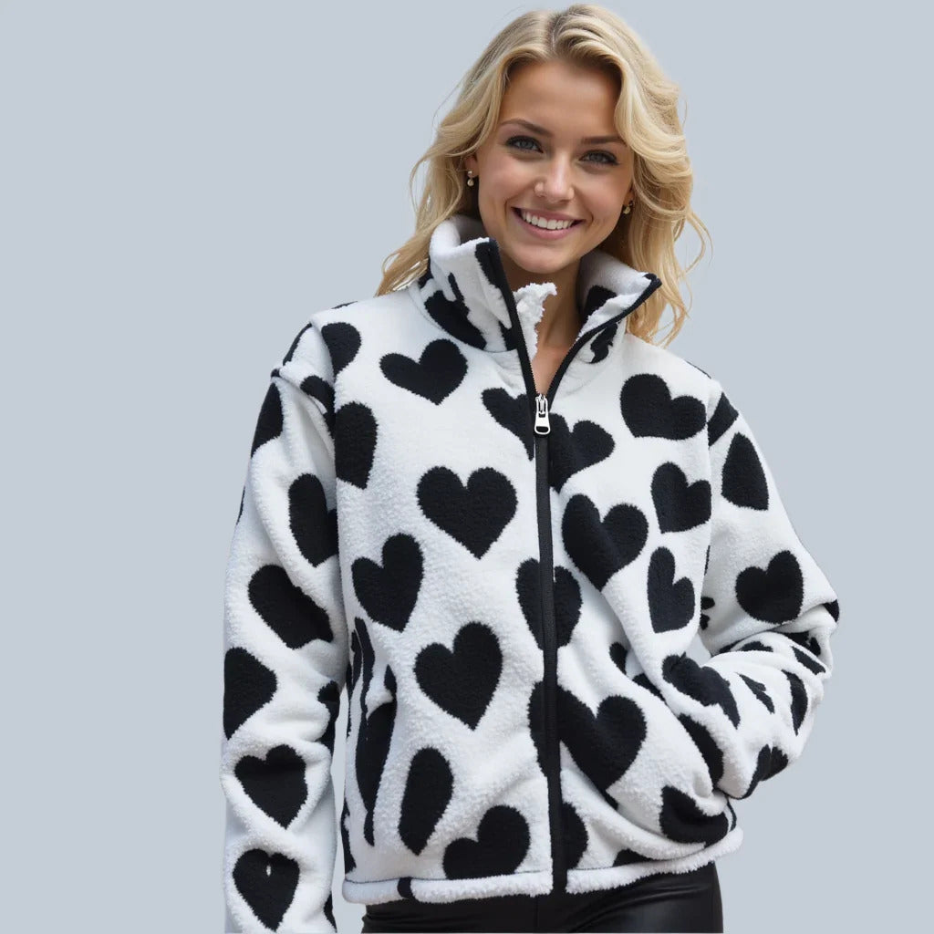 Catherine | Reversible Heart Jacket