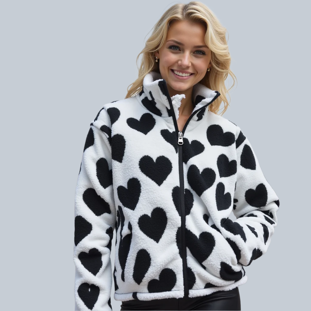 Riley™ | Reversible Cozy Heart Jacket