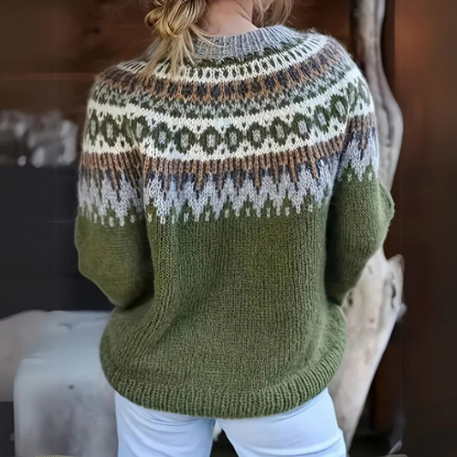 Renata – Warm Sweater with Winter Pattern