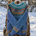 Rozalinda – knitted sweater with a traditional pattern