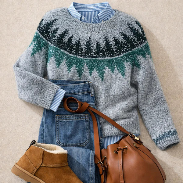 Lorelei - Nordic Pattern Knit Sweater