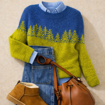 Magdalena - Nordic Pattern Knit Sweater