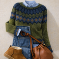 Renate - Nordic Pattern Knit Sweater