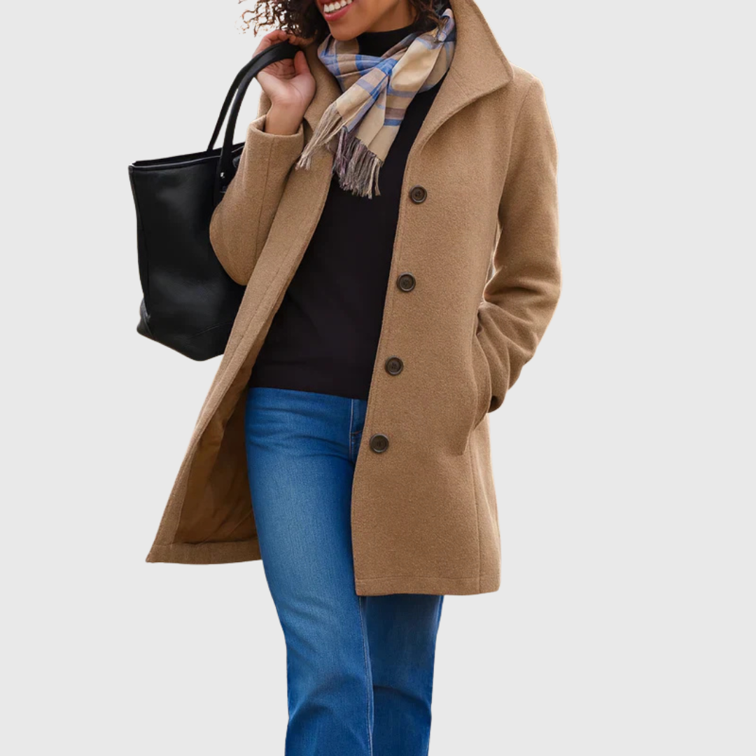 Lucia™ Elegant Single-Breasted Coat
