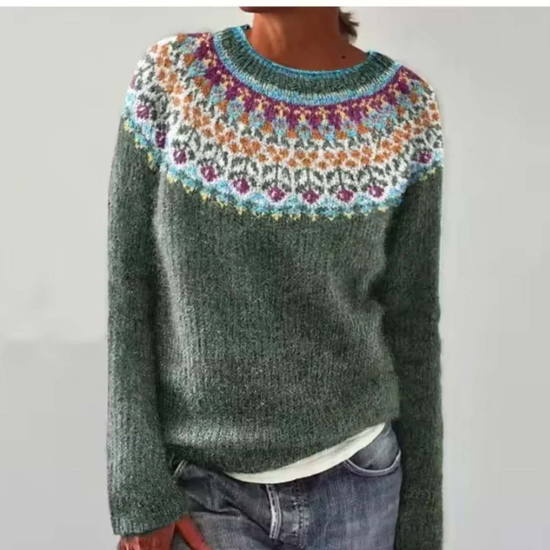 Silvana™ Cozy Retro Knit Jumper