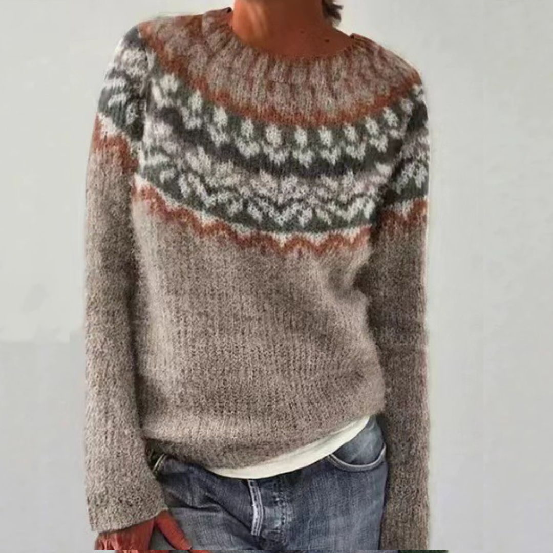 Chloe™ Cozy Retro Jumper - Vintage-Style Comfort Knit