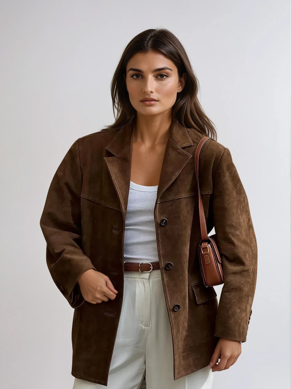 Fiora | Suede Blazer Jacket