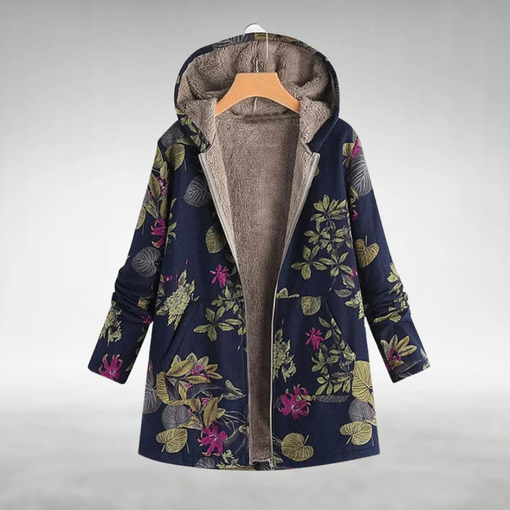 Florleece | Elegant Floral Fleece Jacket