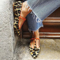 Alina | Leopard T-Strap Flats