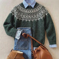 Jasmin - Nordic Pattern Knit Sweater