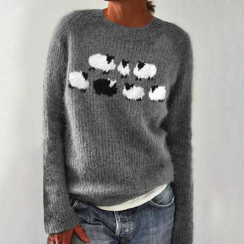Poppy™ Cozy Retro Knit Jumper